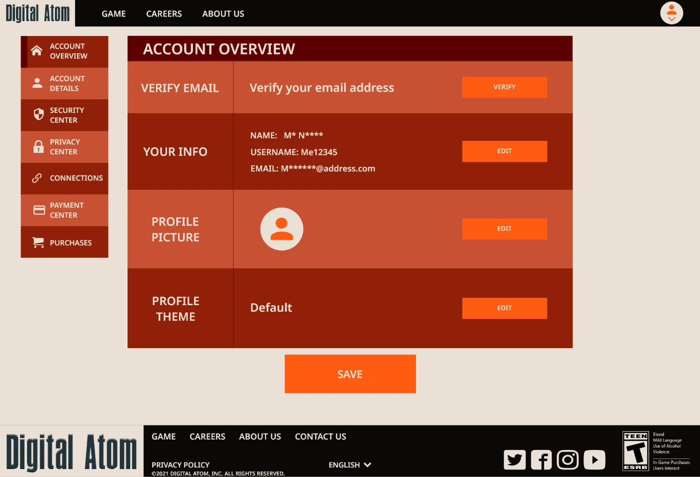 ACCOUNT OVERVIEW