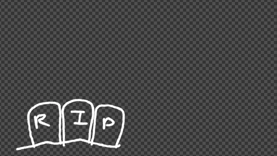 First version of the hand drawn RIP tombstones in the Fusion viewer
