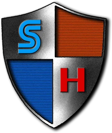 Shield in blue and orange for Do You Even 80's, Bro?