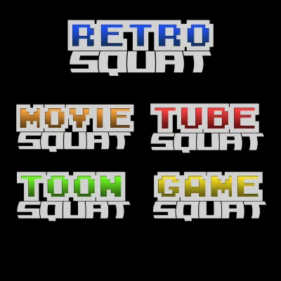 RetroSquat show logos